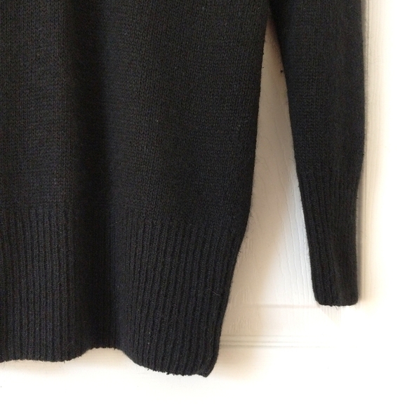 I. B. Diffusion 80's Vintage Funky Embellished Patch Yoke Silk Sweater Black L - Picture 8 of 12